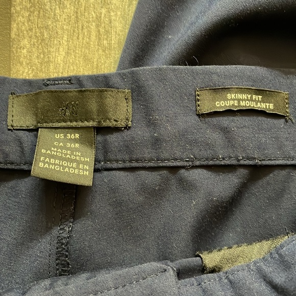 H&M Skinny Fit Dress Pants Blue - Picture 7 of 7
